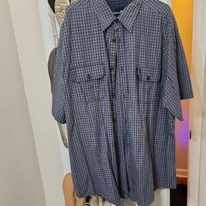 Basic Editions Navy Plaid Shirt